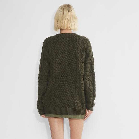 Aritzia Sunday Best Peggy Sweater - Size Large | Dark Olive - Picture 6 of 7